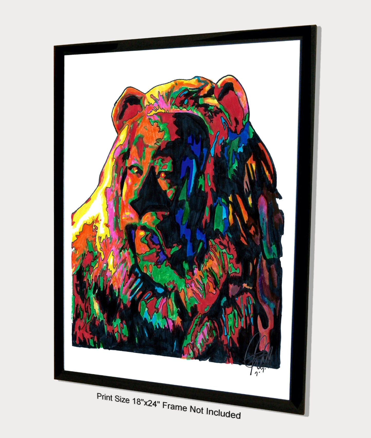 Cowardly Lion The Wizard of Oz Poster Print Wall Art 18x24