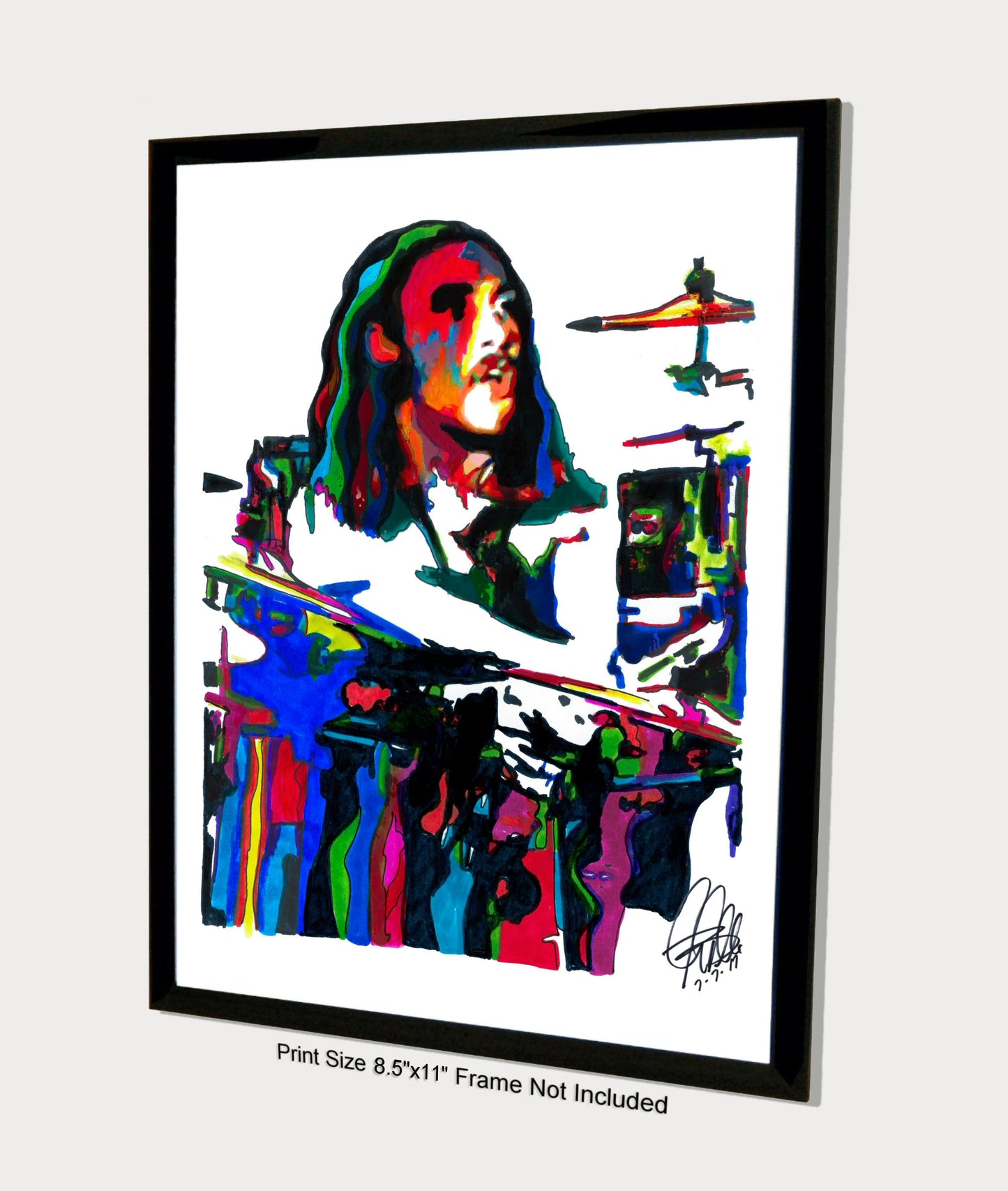Bill Ward Black Sabbath Drums Heavy Metal Music Print Poster Wall Art 8.5x11
