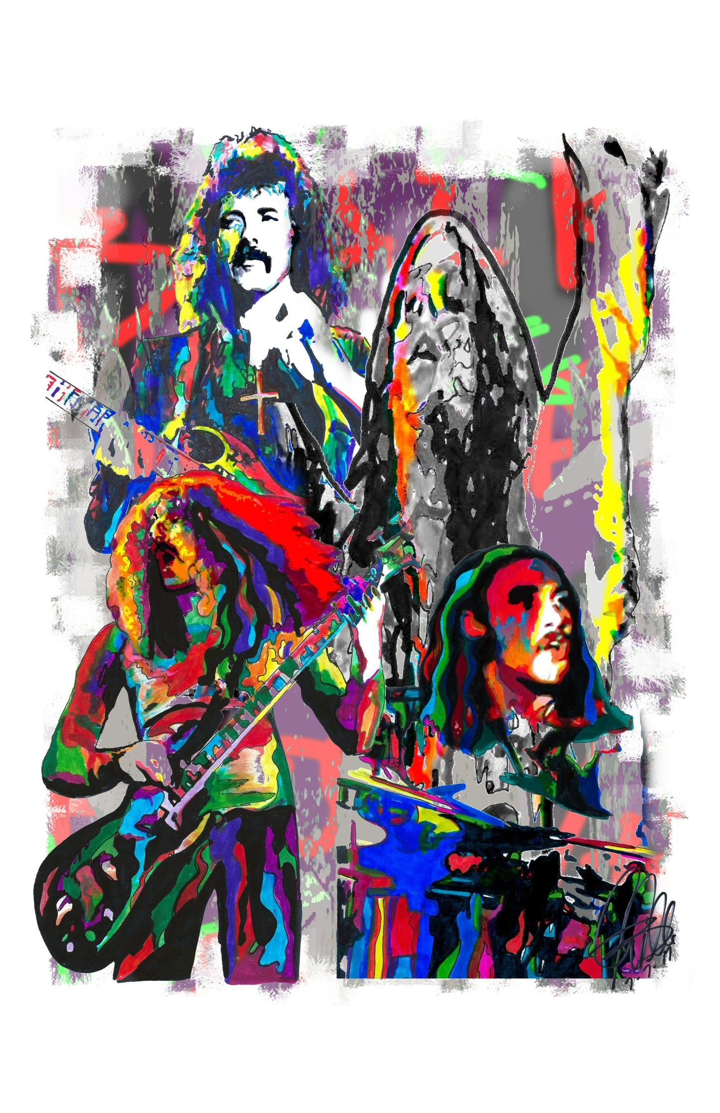 Black Sabbath Heavy Metal Music Poster Print Wall Art 11x17