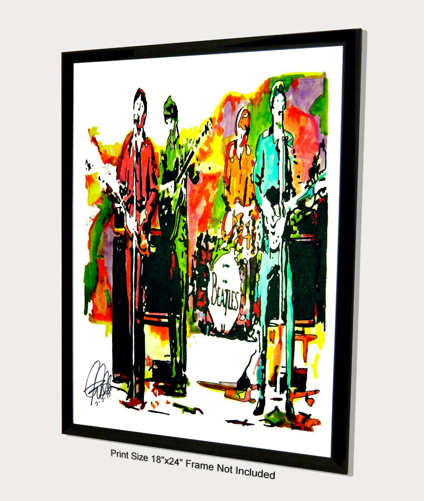 The Beatles Lennon McCartney Harrison Ringo Rock Music Poster Print 18x24