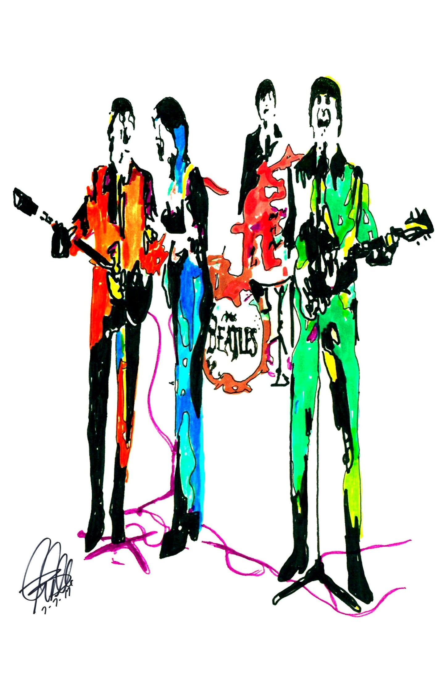 The Beatles Lennon McCartney Harrison Ringo Music Poster Print 11x17
