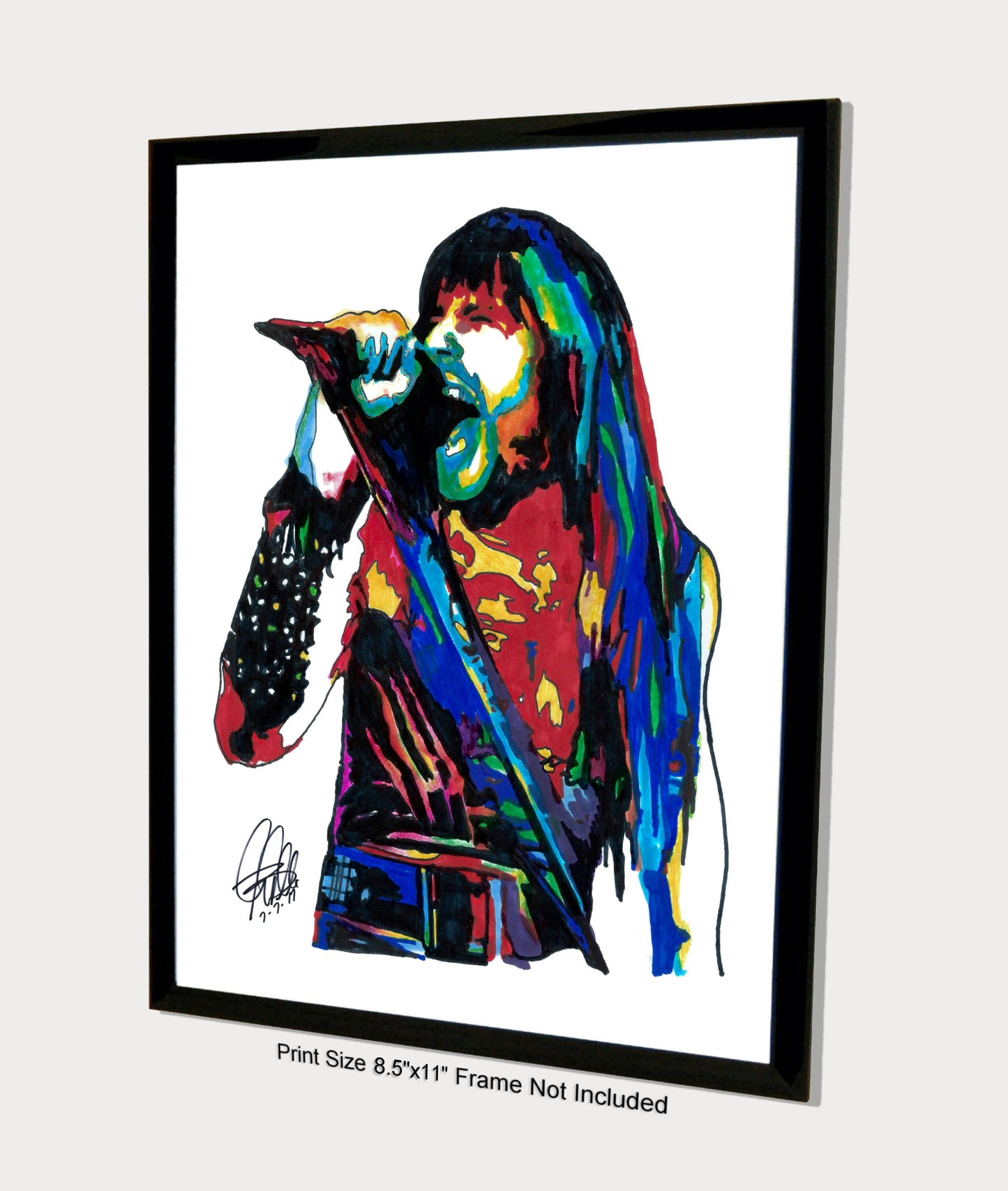 Bruce Dickinson Iron Maiden Singer Metal Music Poster Print Wall Art 8.5x11