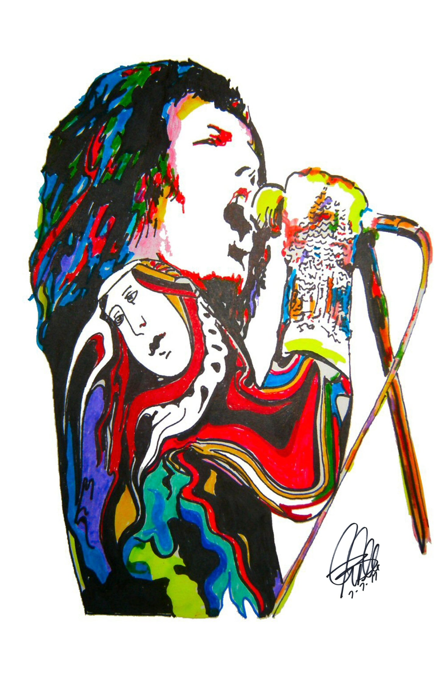 Freddie Mercury Queen Singer Rock Music Poster Print Wall Art 11x17