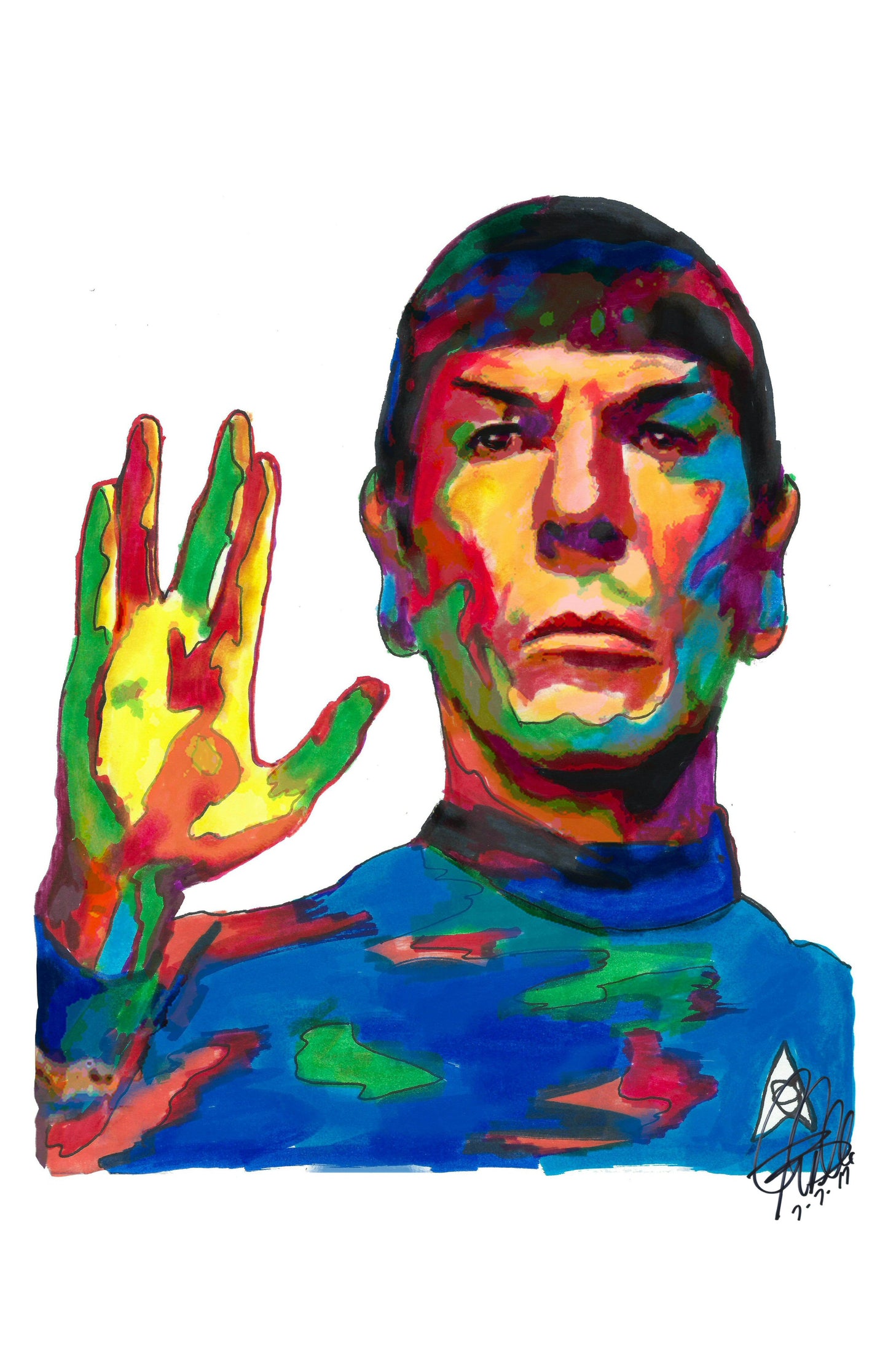 Spock Leonard Nimoy Star Trek Vulcan Poster Print Wall Art 11x17