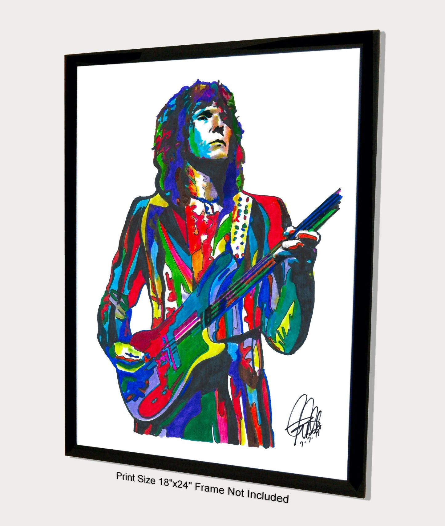 Chris Squire Yes Bass Guitar Singer Rock Music Poster Print Wall Art 18x24