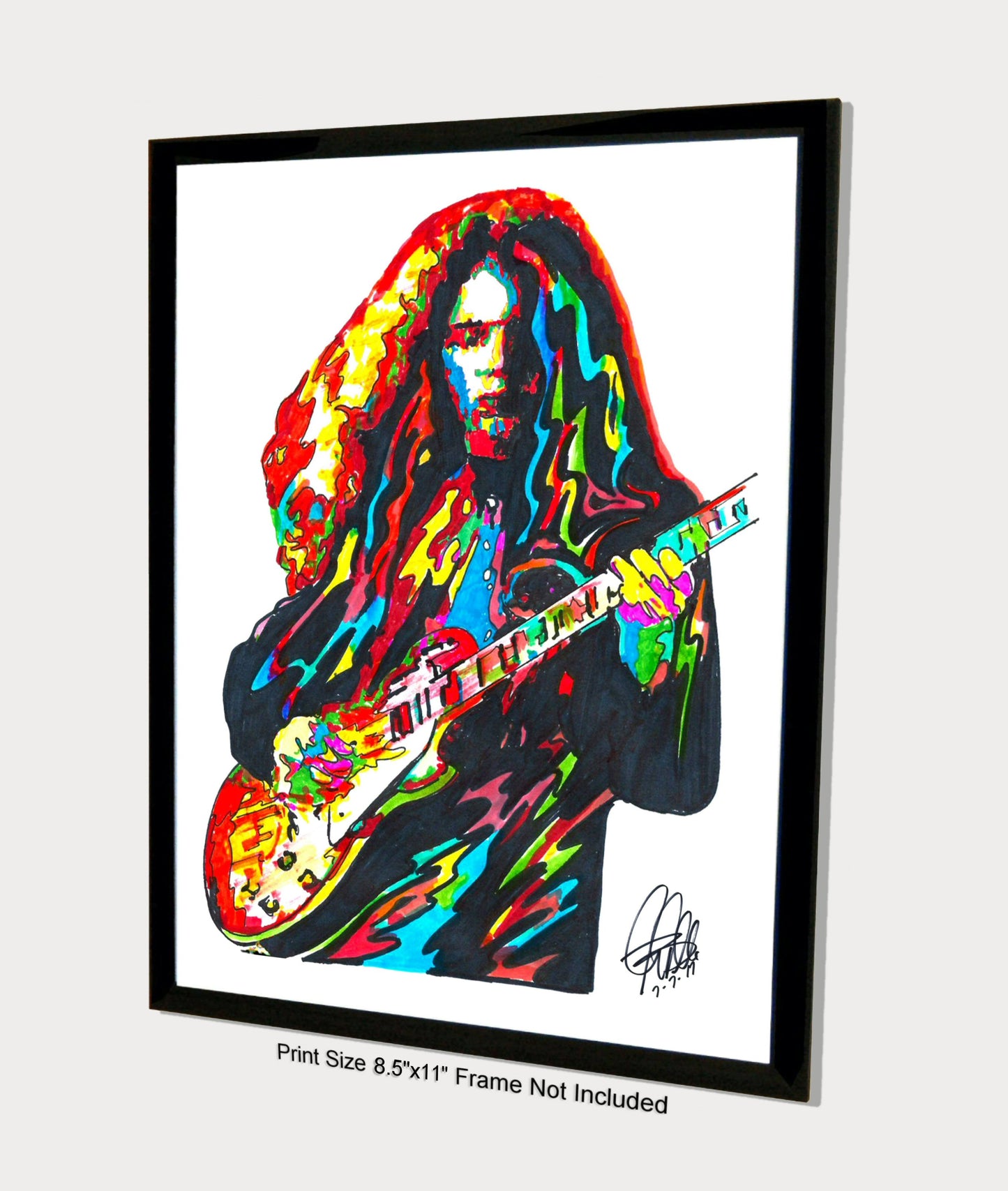 Gary Rossington Lynyrd Skynyrd Southern Rock Music Poster Print Wall Art 8.5x11