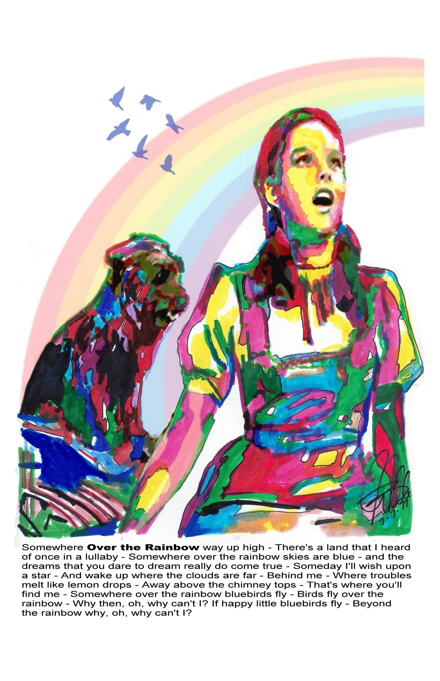 Judy Garland Dorothy Wizard of Oz Poster Print Wall Art 11x17