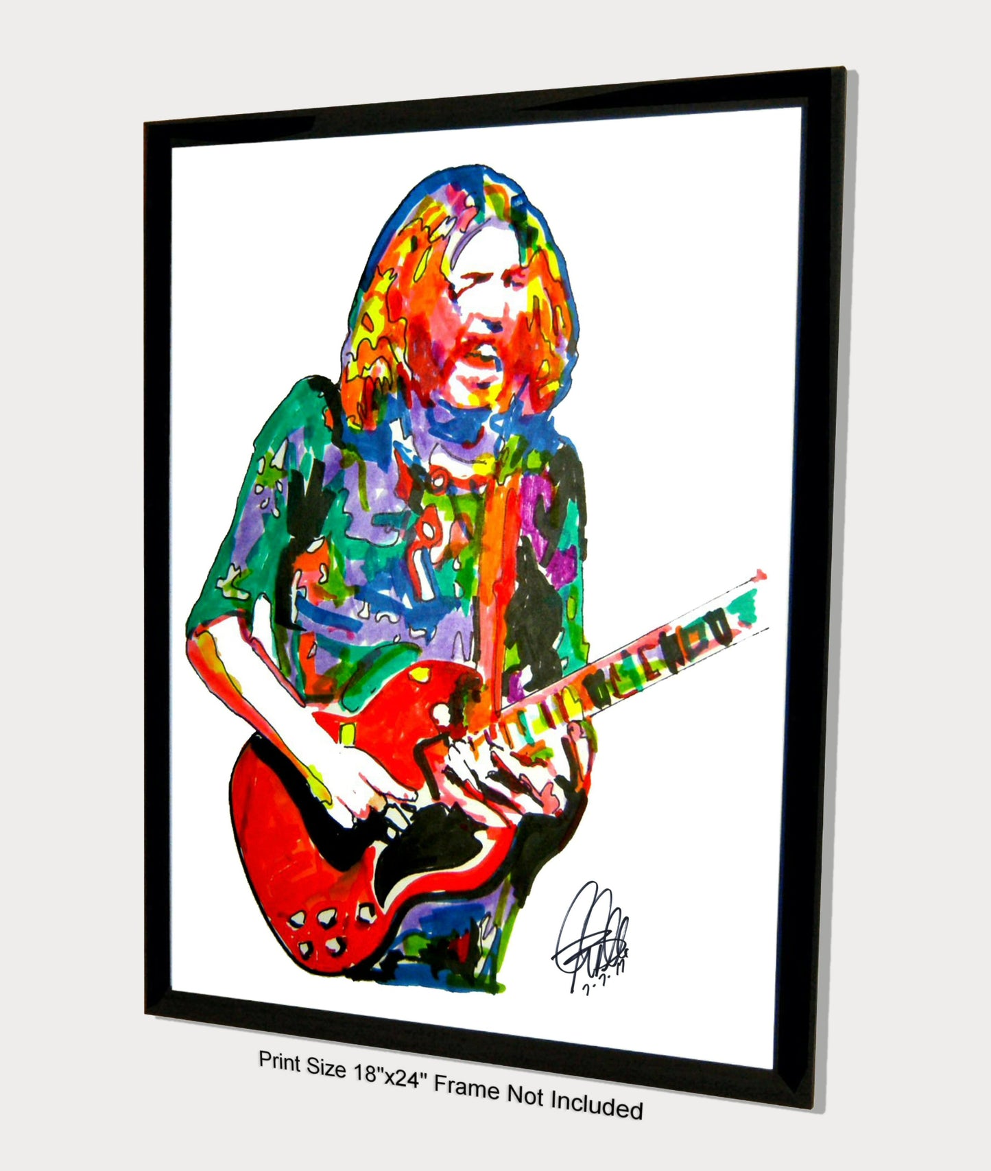 Duane Allman Slide Guitar Rock Music Poster Print Wall Art 18x24