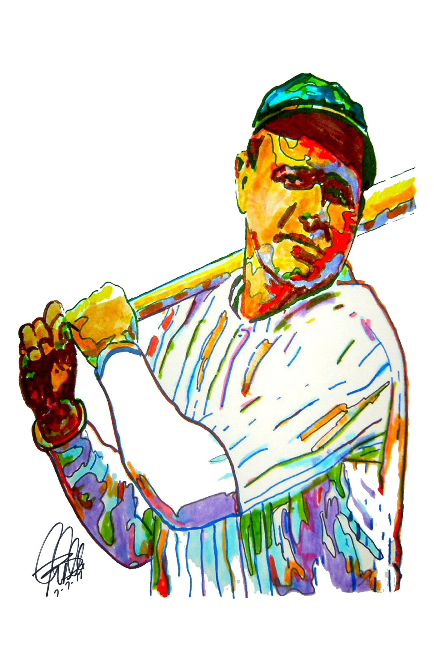 Babe Ruth New York Yankees MLB Baseball Sports Poster Print Wall Art 11x17