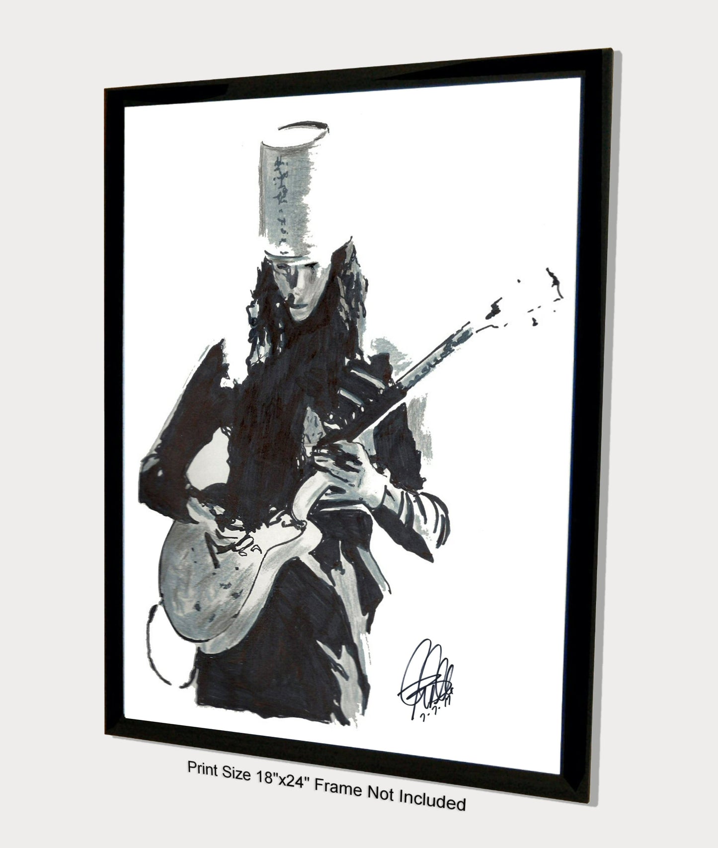 Buckethead Guitar Metal Hard Rock Music Poster Print Wall Art 18x24
