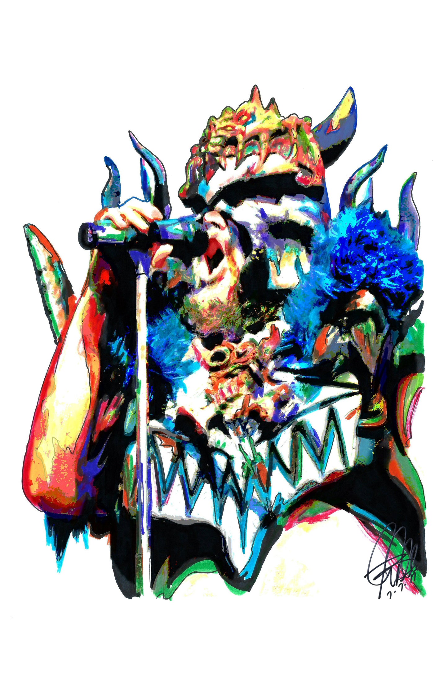 Blothar GWAR Thrash Metal Rock Print Poster Wall Art 11x17