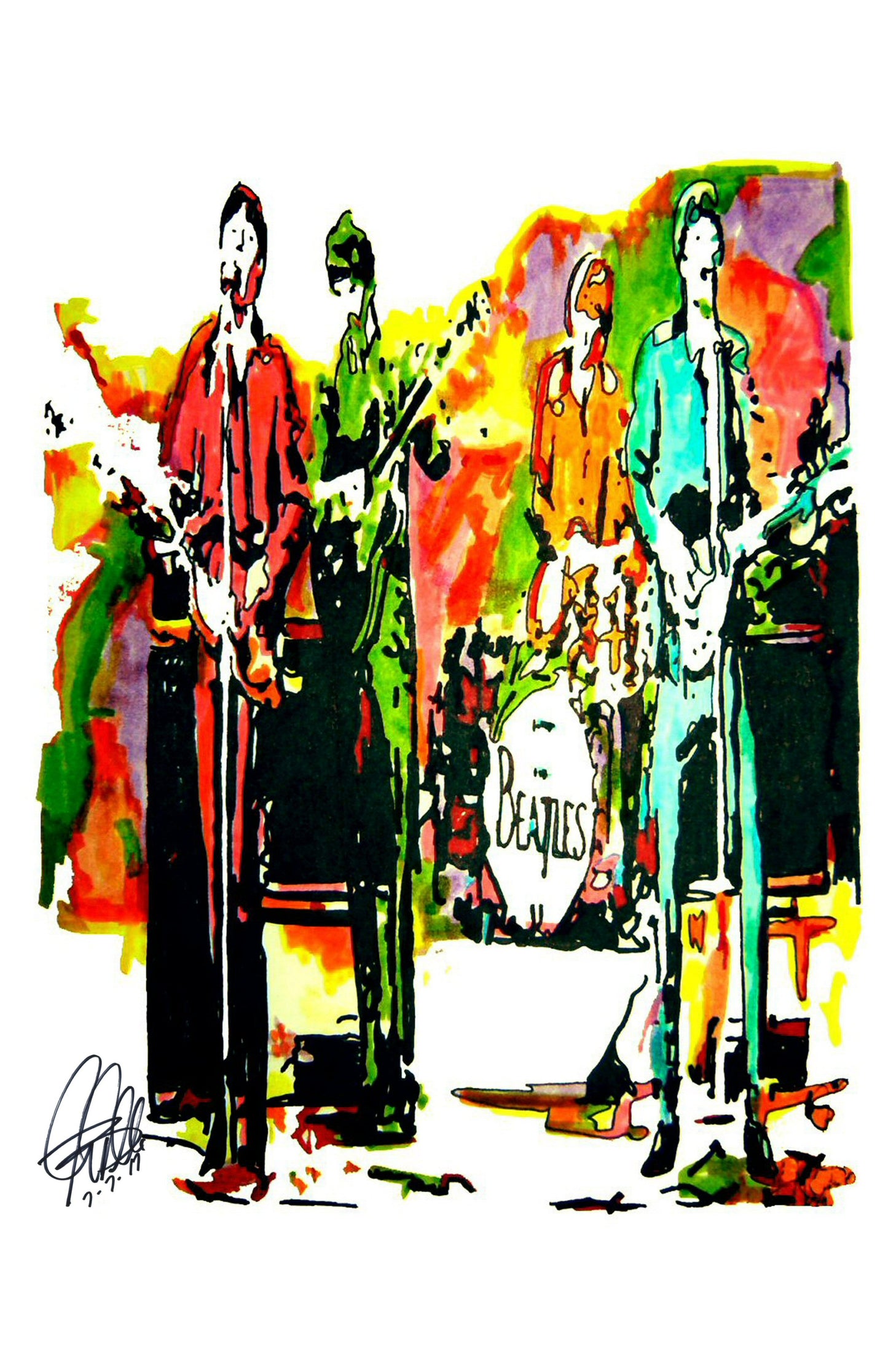 The Beatles Lennon McCartney Harrison Ringo Rock Music Poster Print 11x17