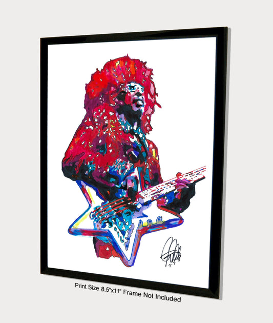 Bootsy Collins Parliament Funkadelic Funk Music Print Poster Wall Art 8.5x11
