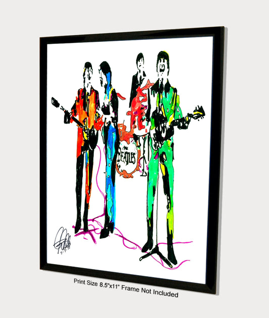 The Beatles Lennon McCartney Harrison Ringo Music Poster Print 8.5x11
