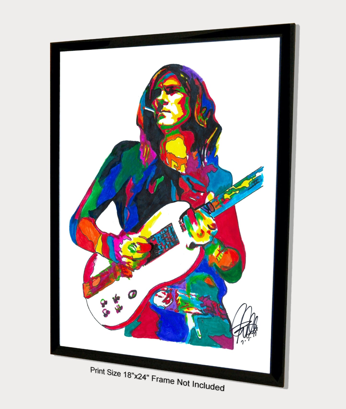 Glen Buxton Alice Cooper Guitar Rock Music Poster Print Wall Art 18x24