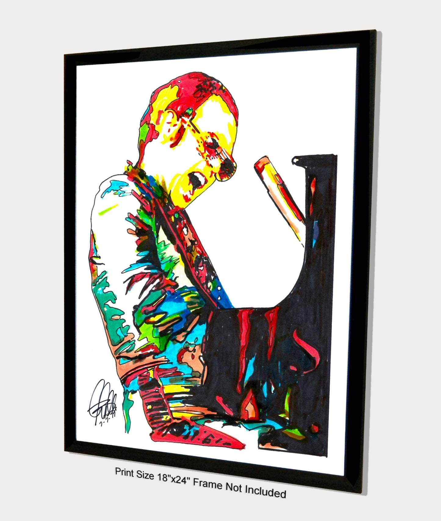 Elton John Singer Piano Rock Music Poster Print Wall Art 18x24