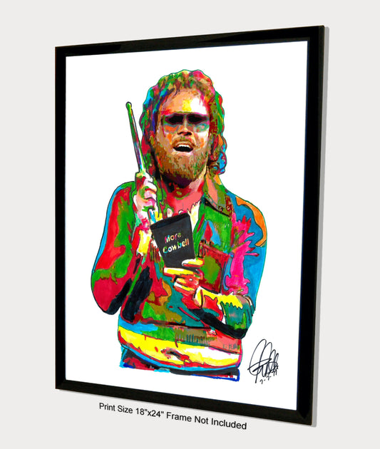 Gene Frenkle Will Ferrell More Cowbell Rock Music Print Poster Wall 18x24