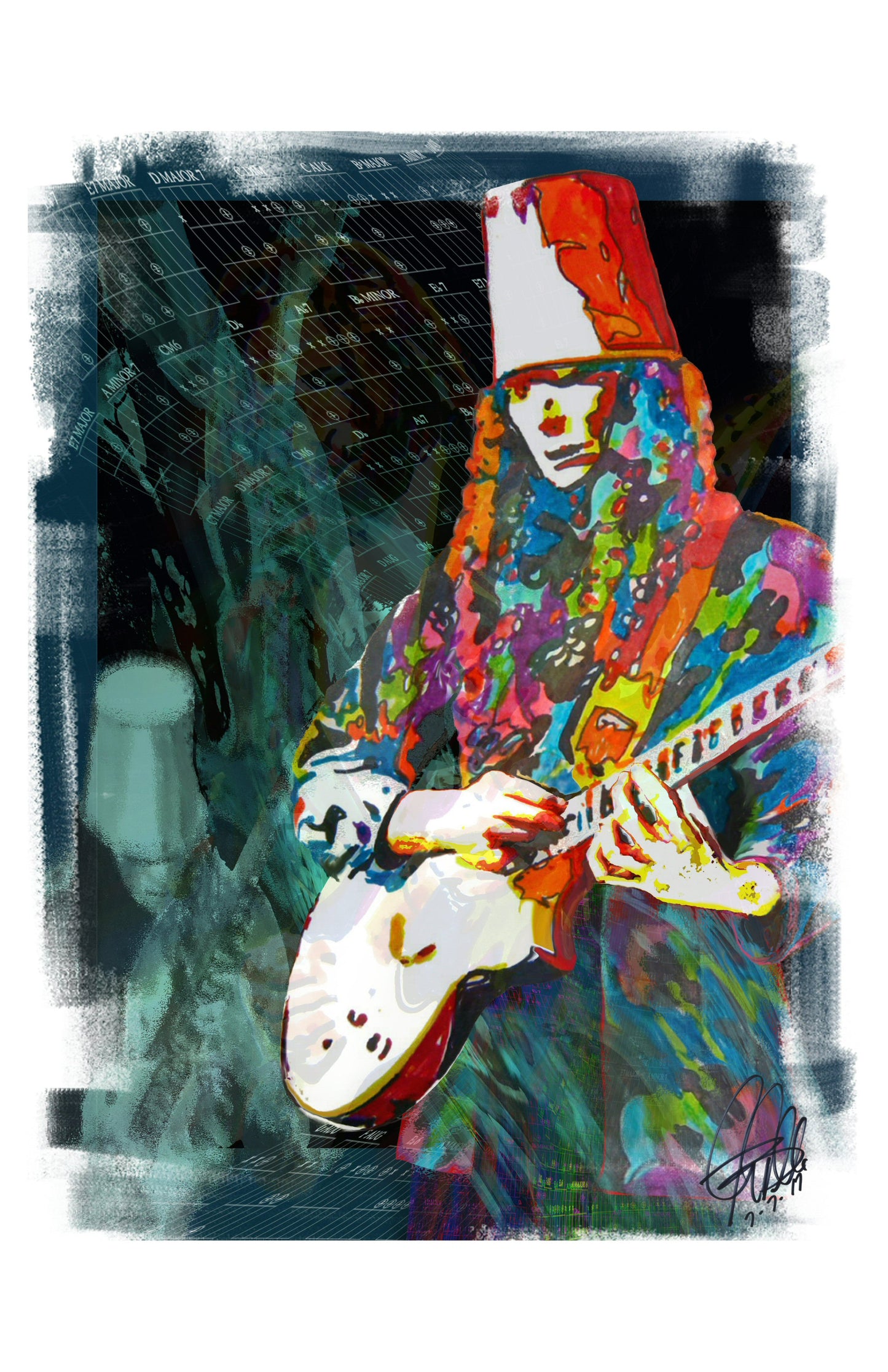 Buckethead Experimental Rock Guitar Music Poster Print Wall Art 11x17