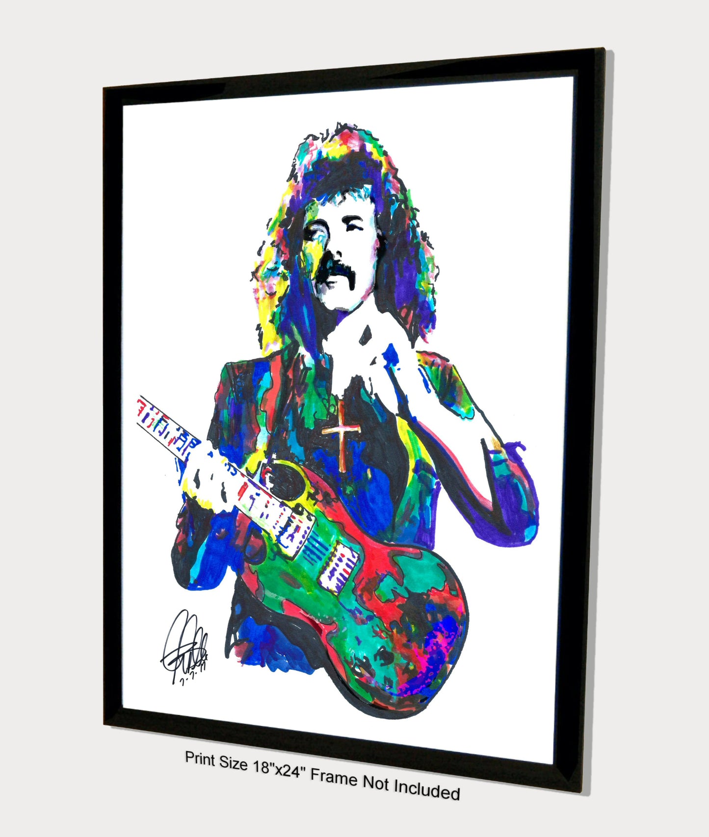 Tony Iommi Black Sabbath Guitar Heavy Metal Music Print Poster Wall Art 18x24