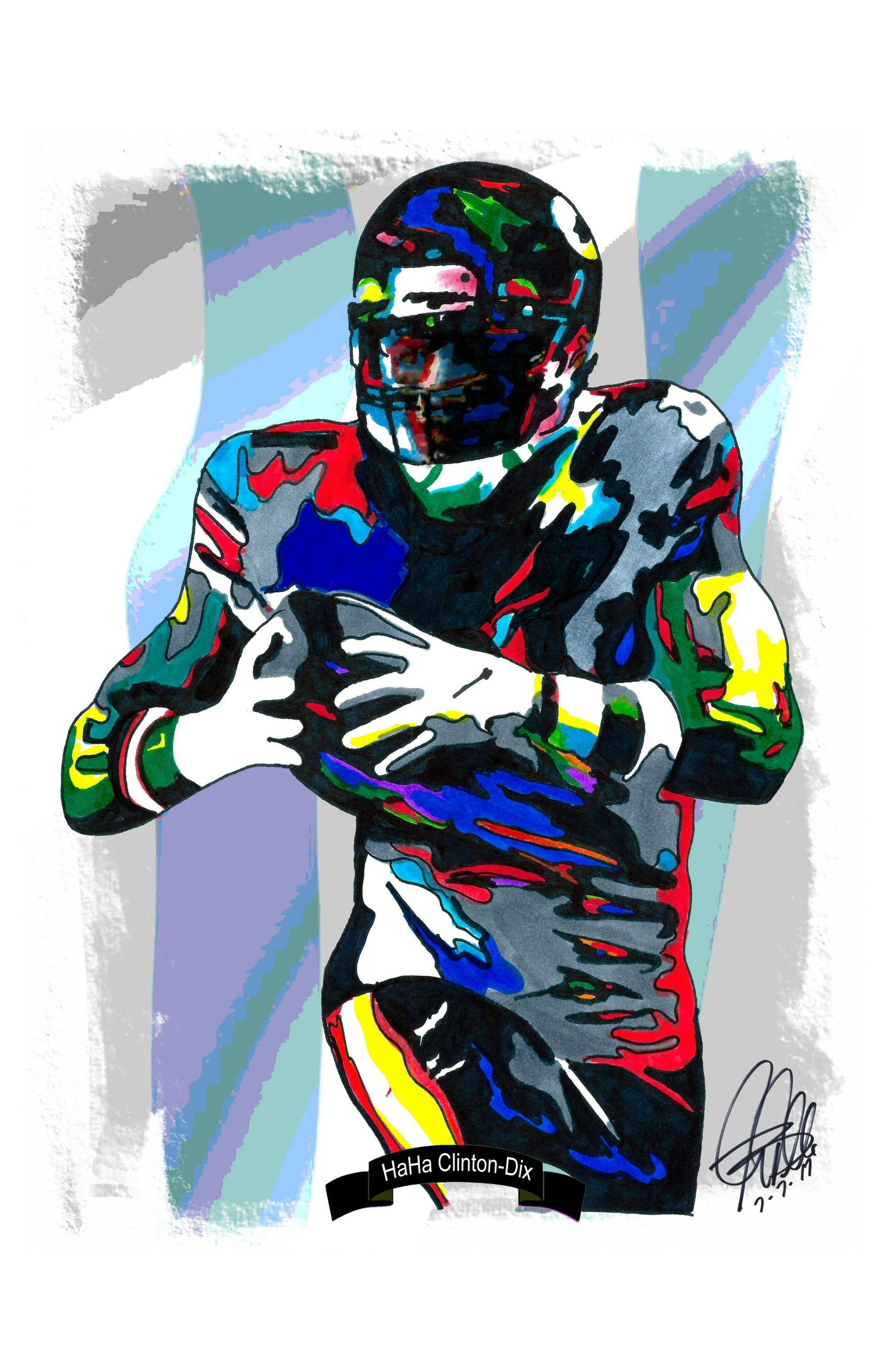 Ha Ha Clinton Dix Chicago Bears Football Sports Poster Print Wall Art 11x17