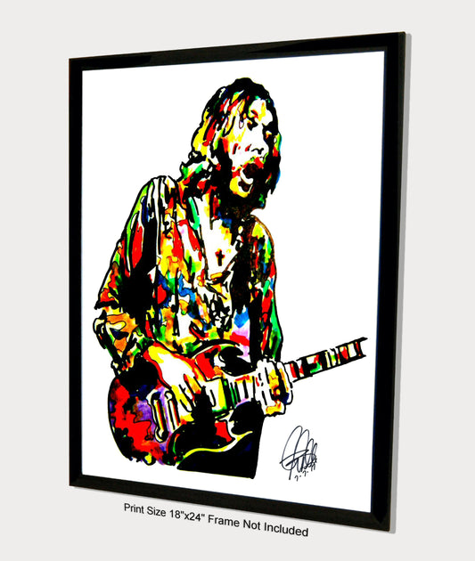 Duane Allman Guitar Southern Rock Music Poster Print Wall Art 18x24