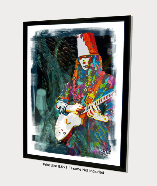 Buckethead Experimental Rock Guitar Music Poster Print Wall Art 8.5x11