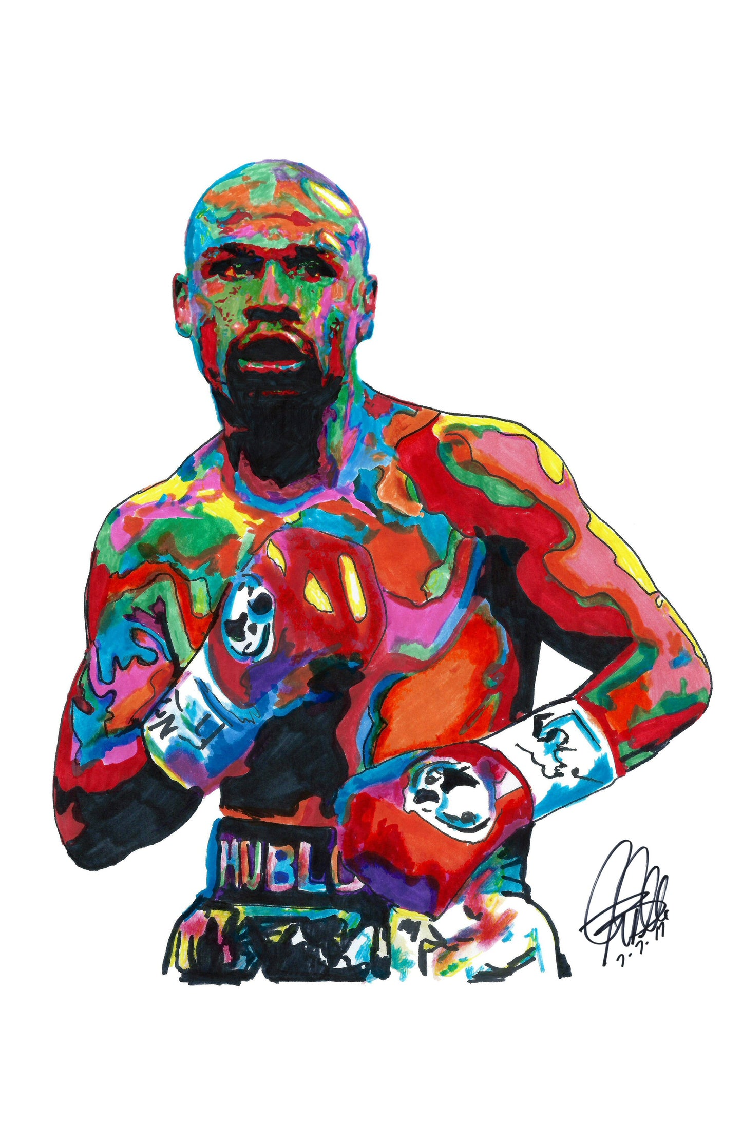 Floyd Mayweather Boxer World Champion Boxing Poster Print Wall Art 11x17