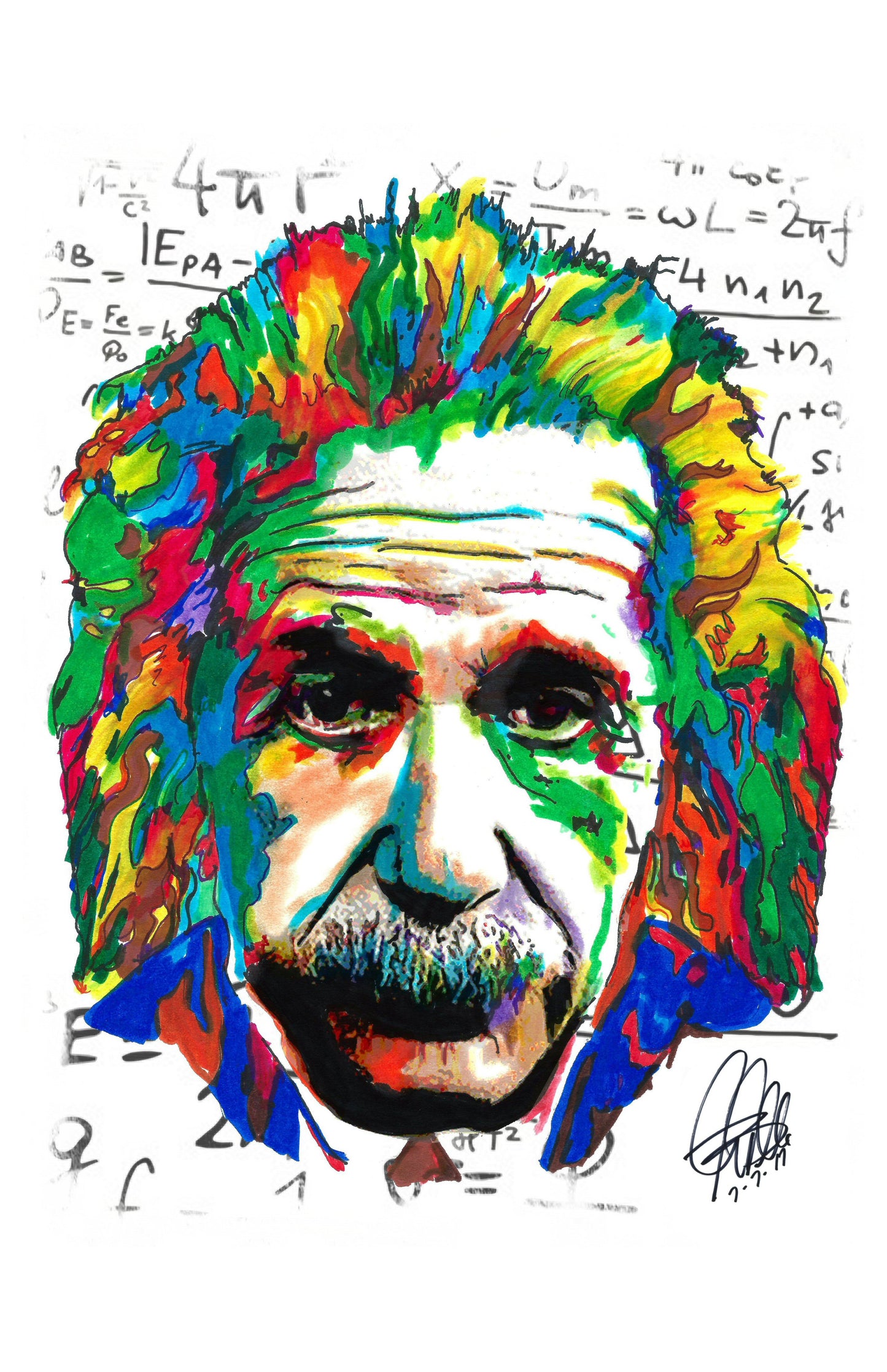 Albert Einstein Science Poster Print Wall Art 11x17