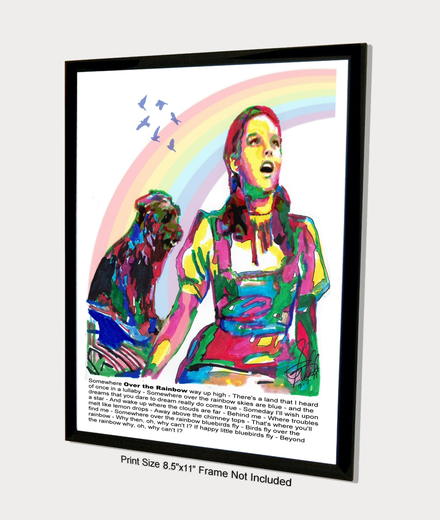 Judy Garland Dorothy Wizard of Oz Poster Print Wall Art 8.5x11