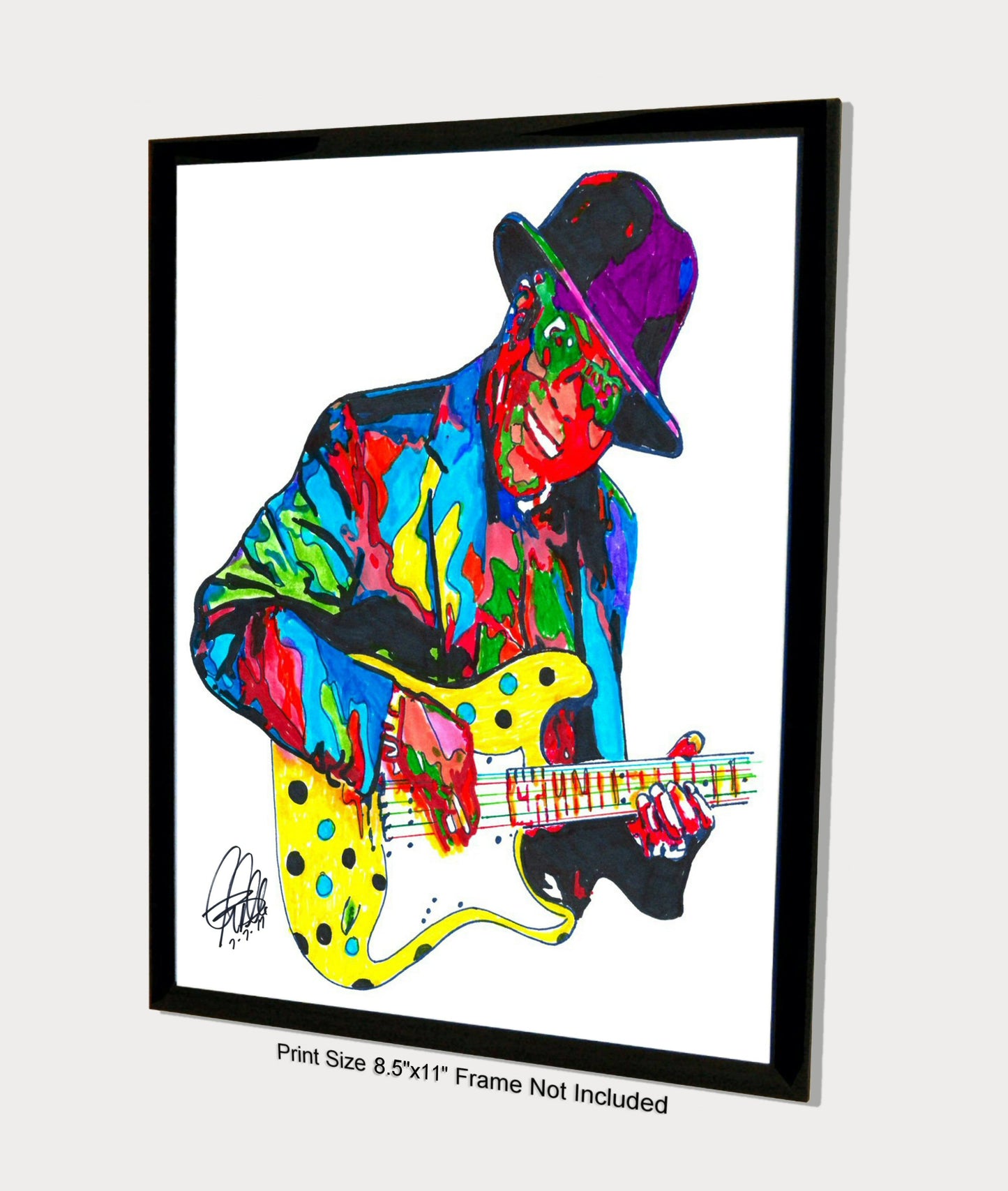 Buddy Guy Guitar Chicago Blues Music Poster Print Wall Art 8.5x11
