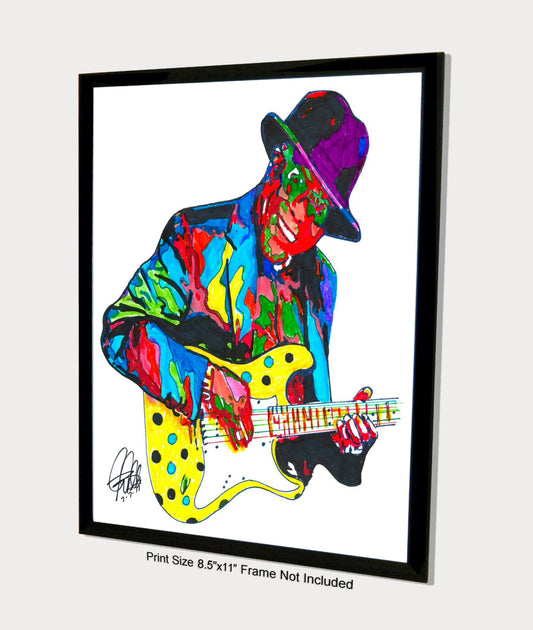 Buddy Guy Guitar Chicago Blues Music Poster Print Wall Art 8.5x11
