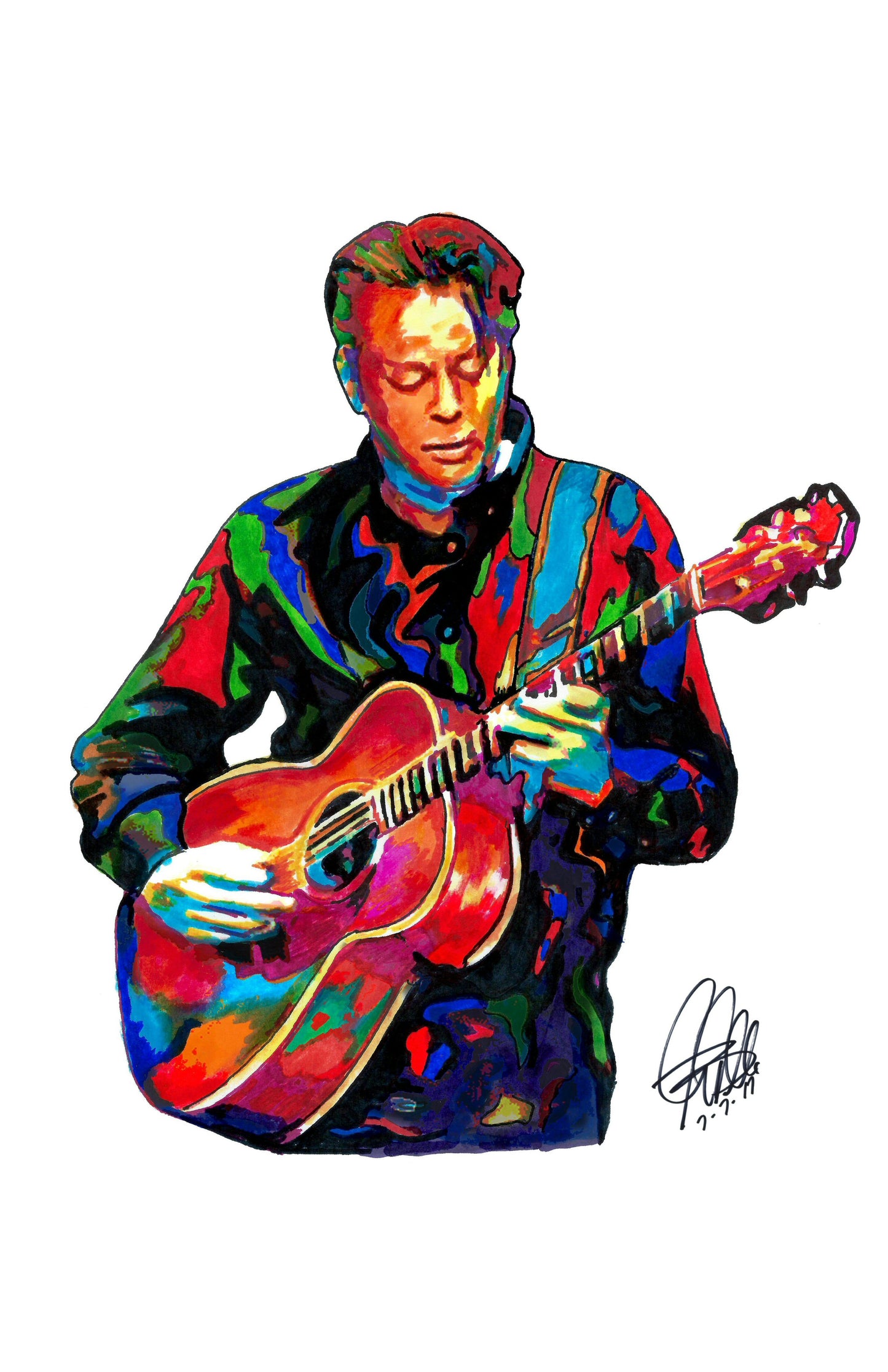 Tommy Emmanuel Acoustic Guitar Pop Music Poster Print Wall Art 11x17