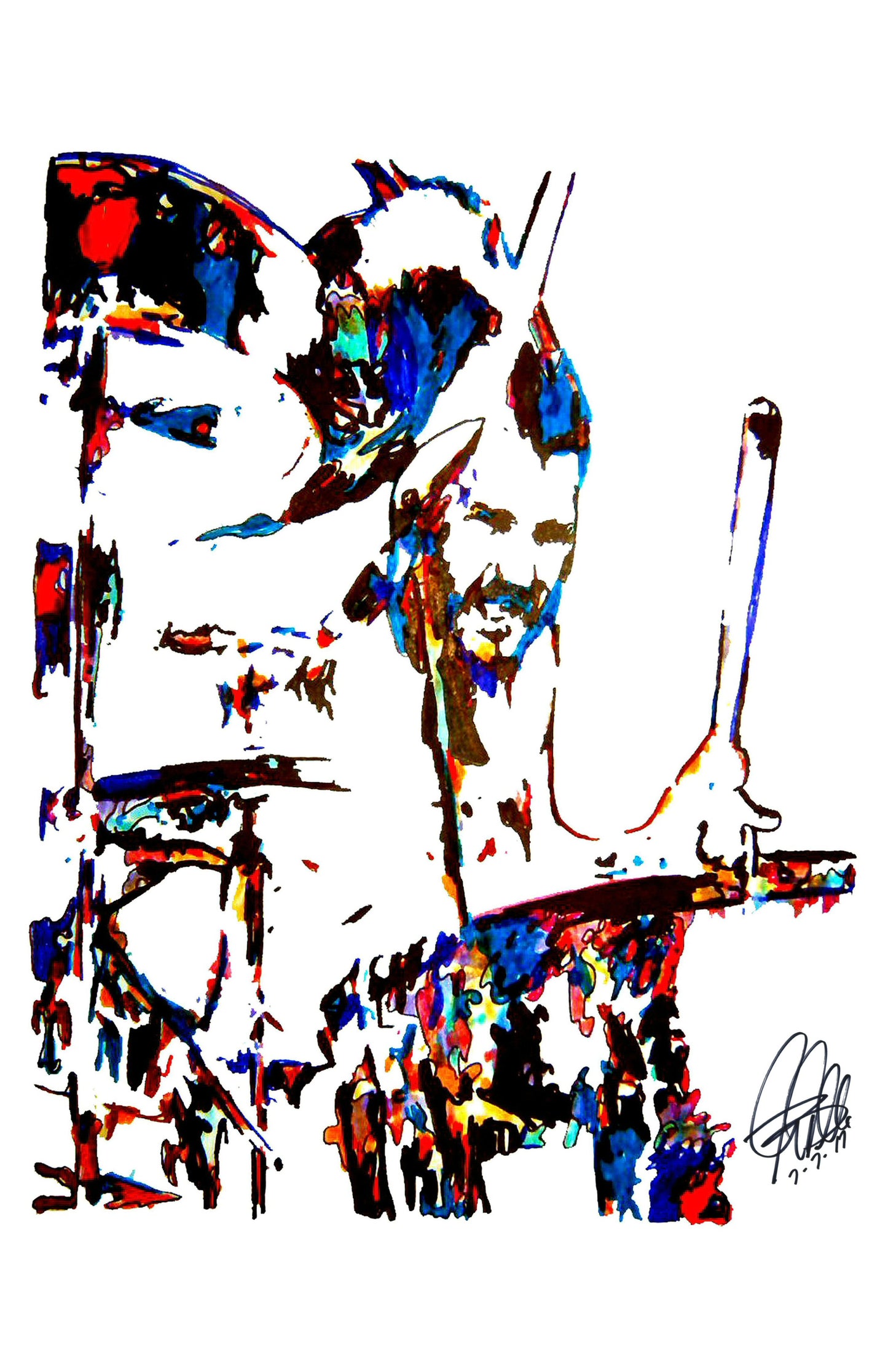 John Bonham Led Zeppelin Drums Hard Rock Music Poster Print Wall Art 11x17