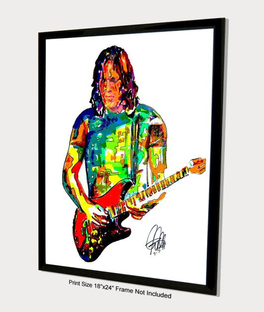 David Gilmour Pink Floyd Singer Guitar Rock Music Poster Print Wall Art 18x24