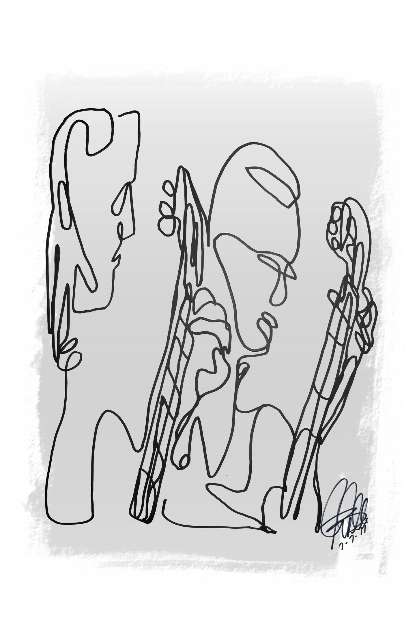 Classical Guitar Duet Music Poster Print Wall Art 11x17