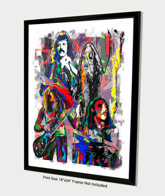 Black Sabbath Heavy Metal Music Poster Print Wall Art 18x24