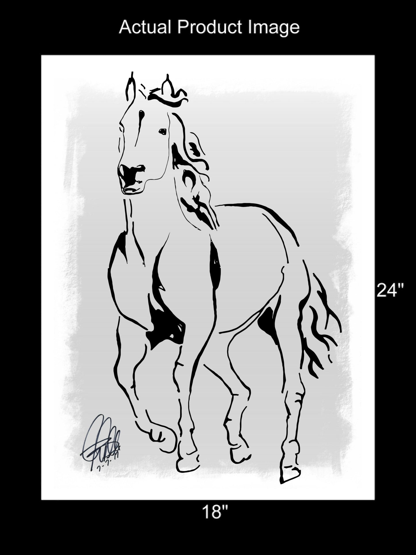 Race Horse Poster Print Wall Art 18x24