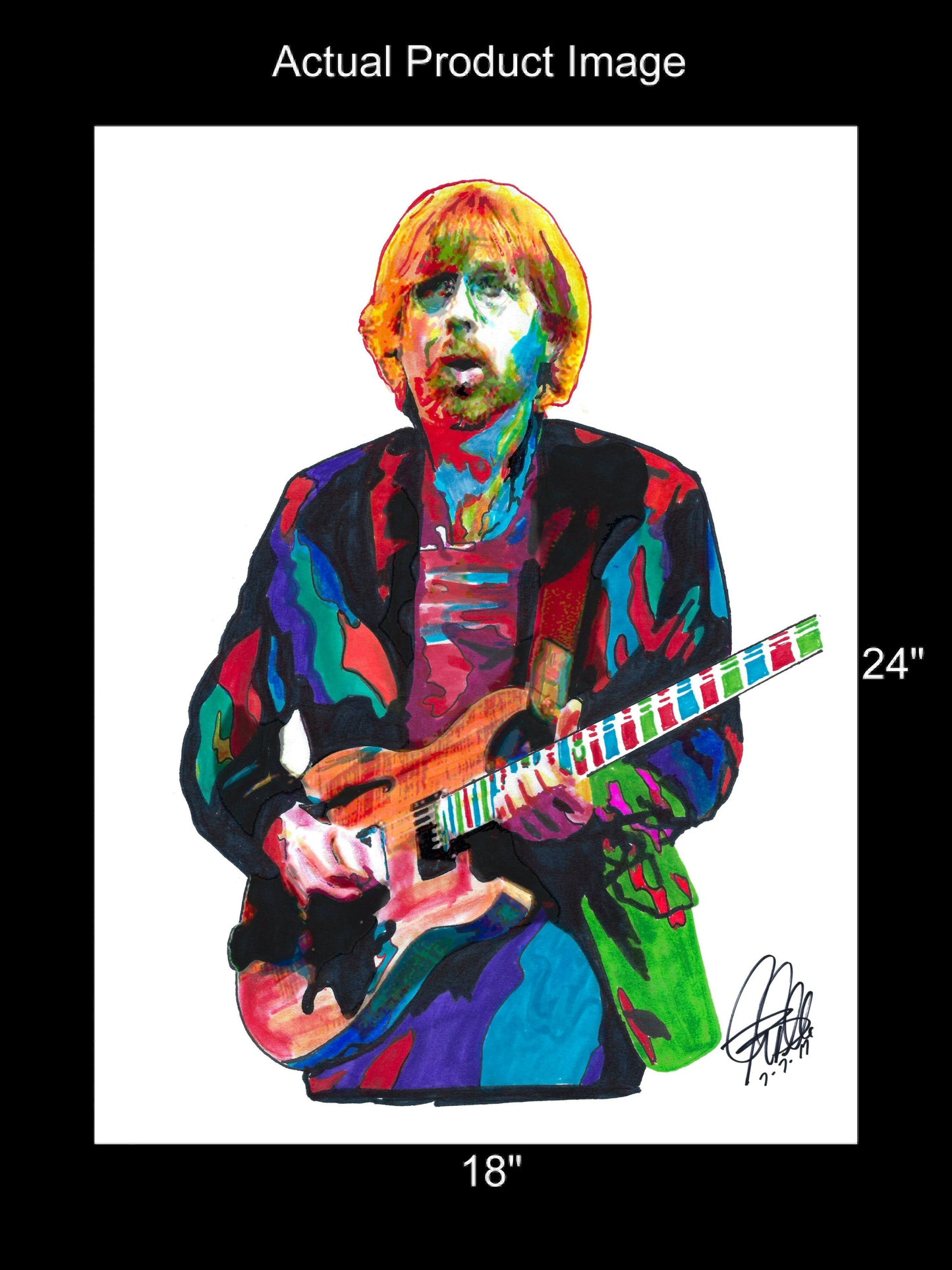 Trey Anastasio Phish Guitar Rock Blues Music Poster Print Wall Art 18x24