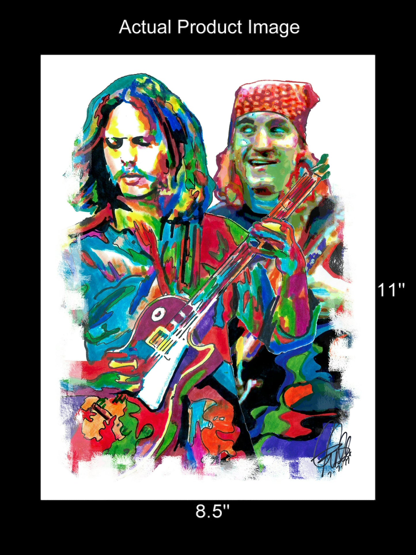 Joe Walsh Don Felder Eagles Guitar Rock Music Poster Print Wall Art 8.5x11
