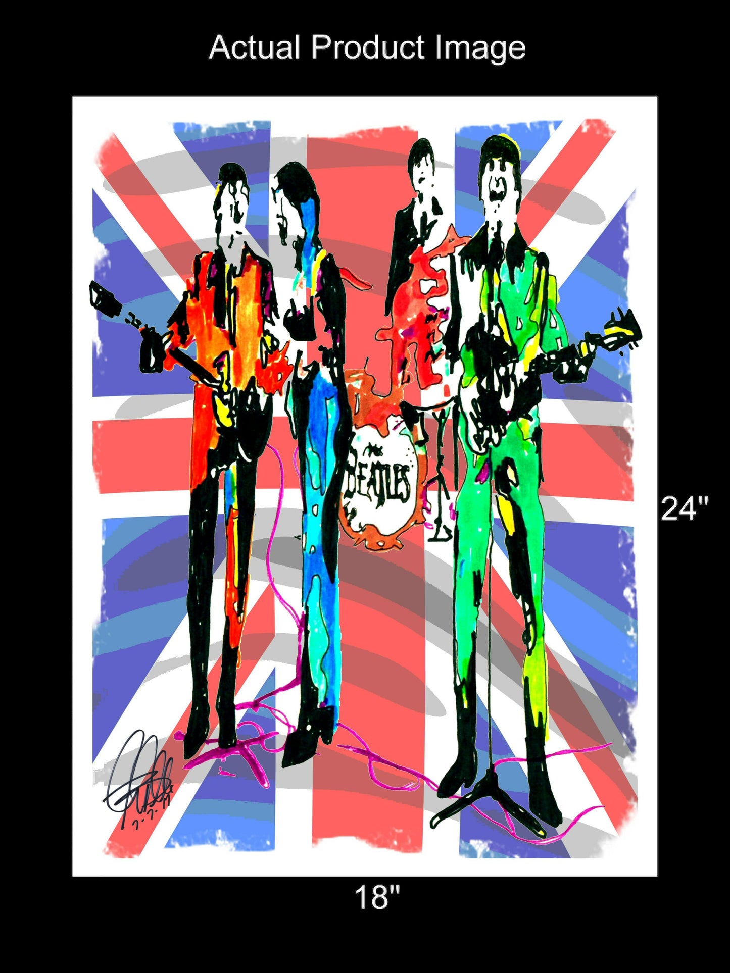 The Beatles John Paul George Ringo Pop Rock Music Poster Print Wall Art 18x24