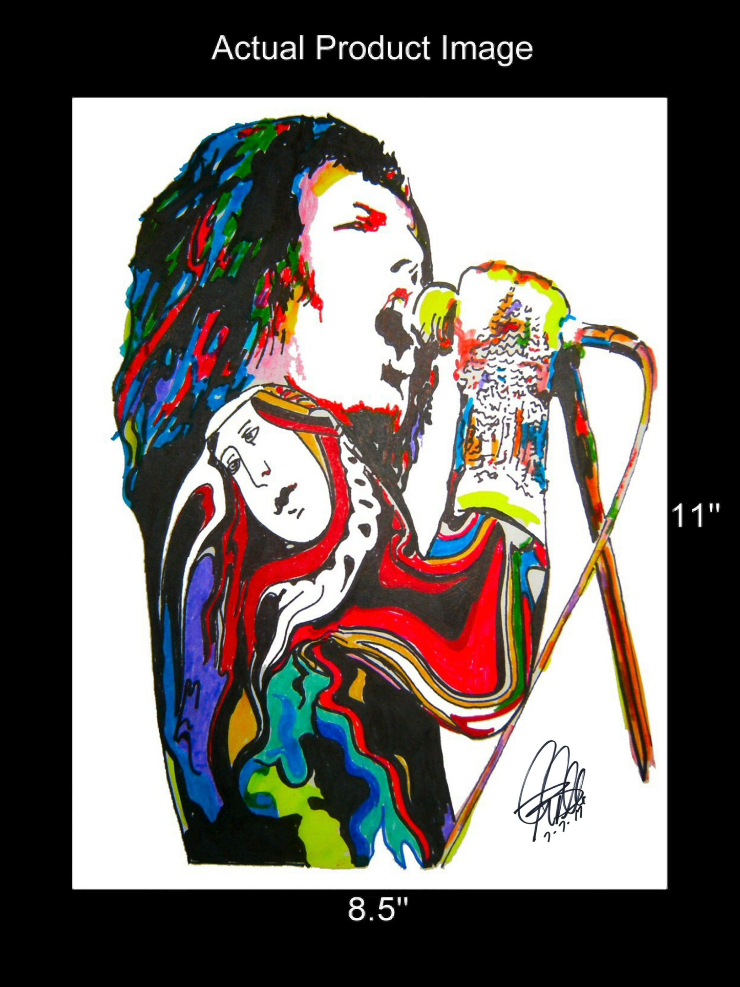 Freddie Mercury Queen Singer Rock Music Poster Print Wall Art 8.5x11