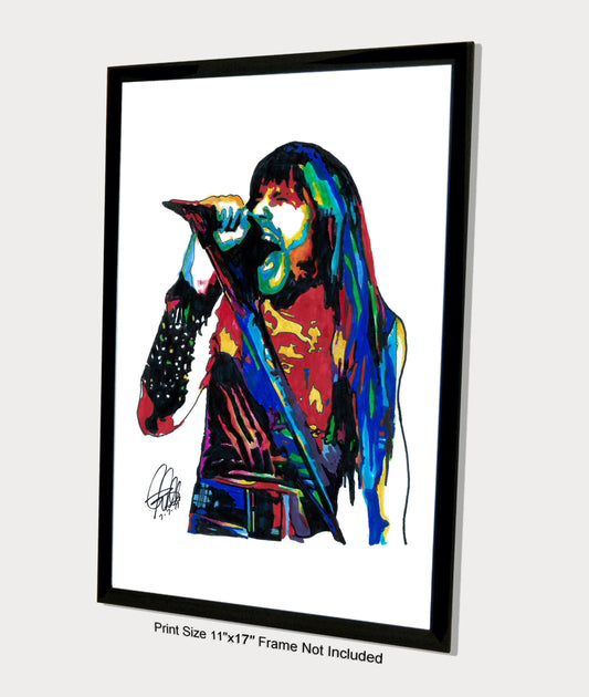 Bruce Dickinson Iron Maiden Singer Metal Music Poster Print Wall Art 11x17