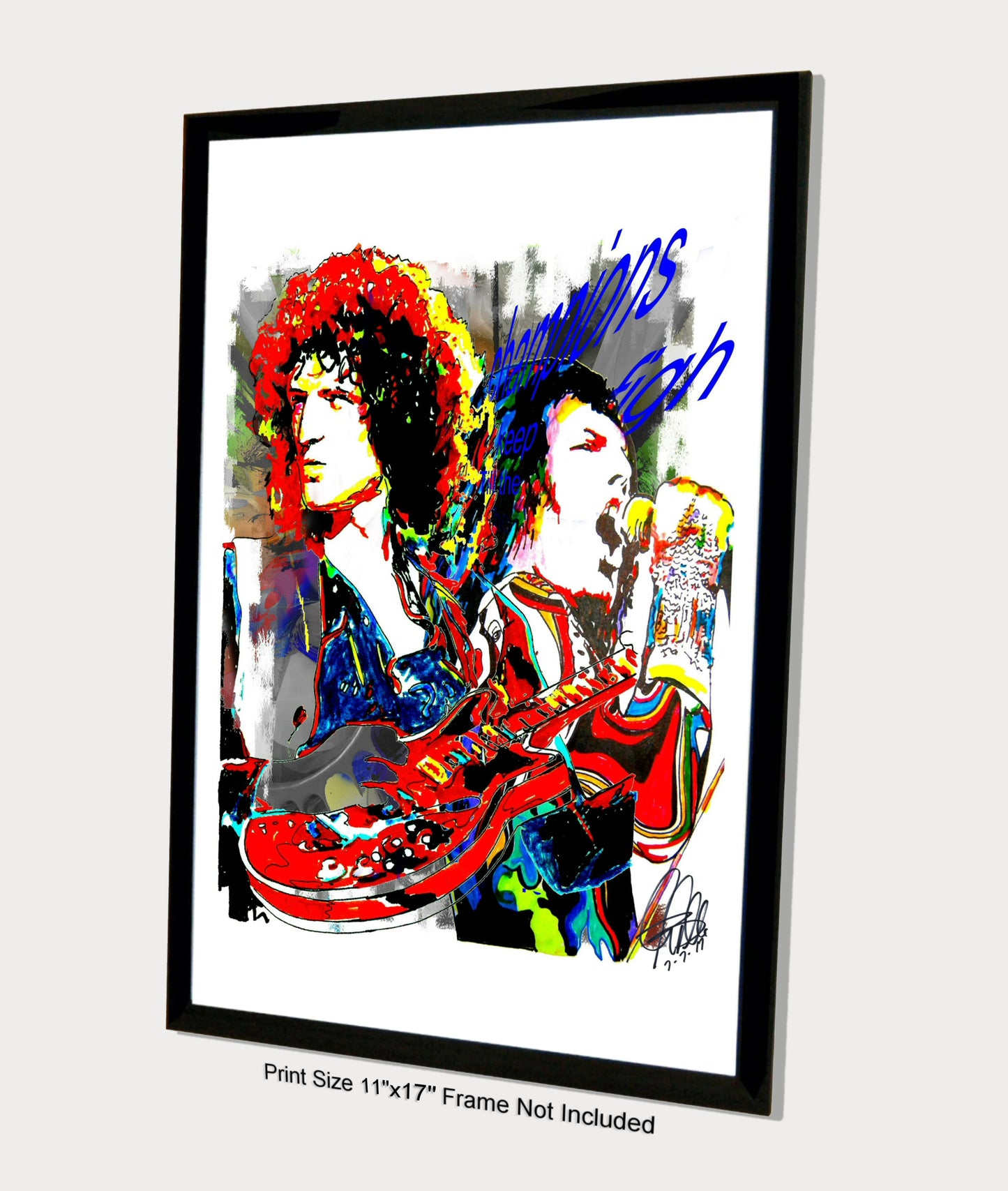 Queen Freddie Mercury Brian May Rock Music Poster Print Wall Art 11x17