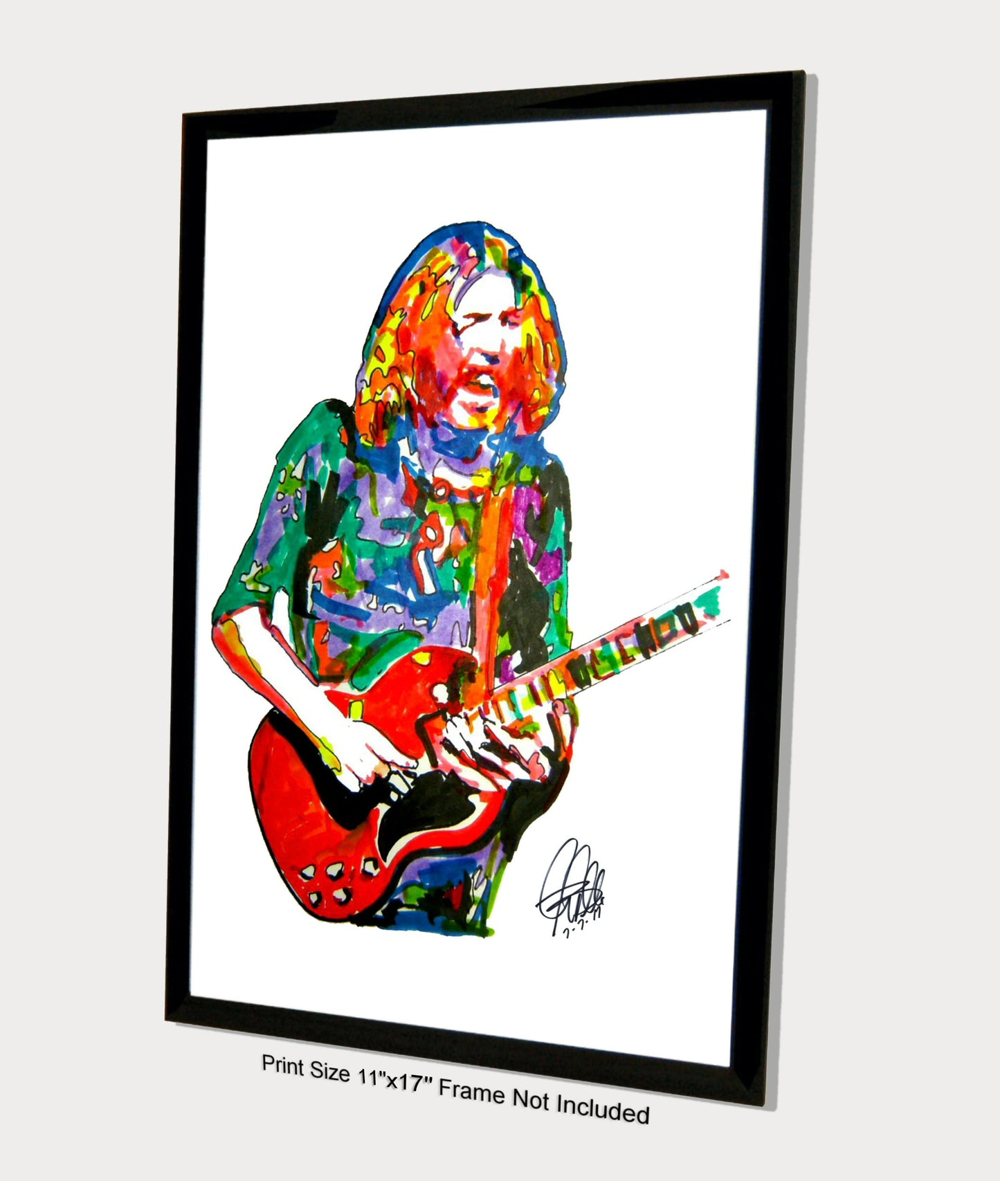 Duane Allman Slide Guitar Rock Music Poster Print Wall Art 11x17
