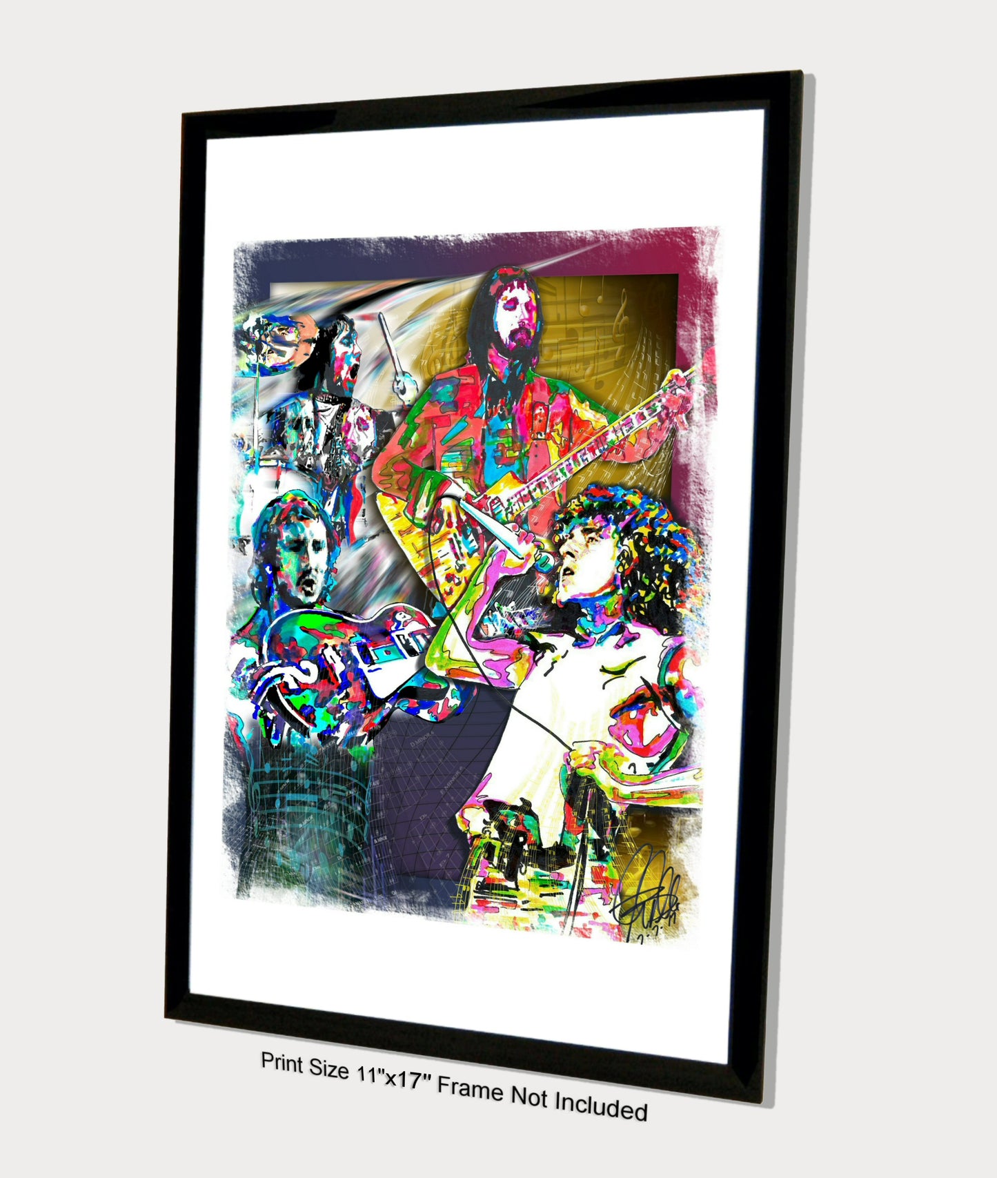 The Who Daltrey Townshend Entwistle Moon Rock Music Poster Print Wall Art 11x17