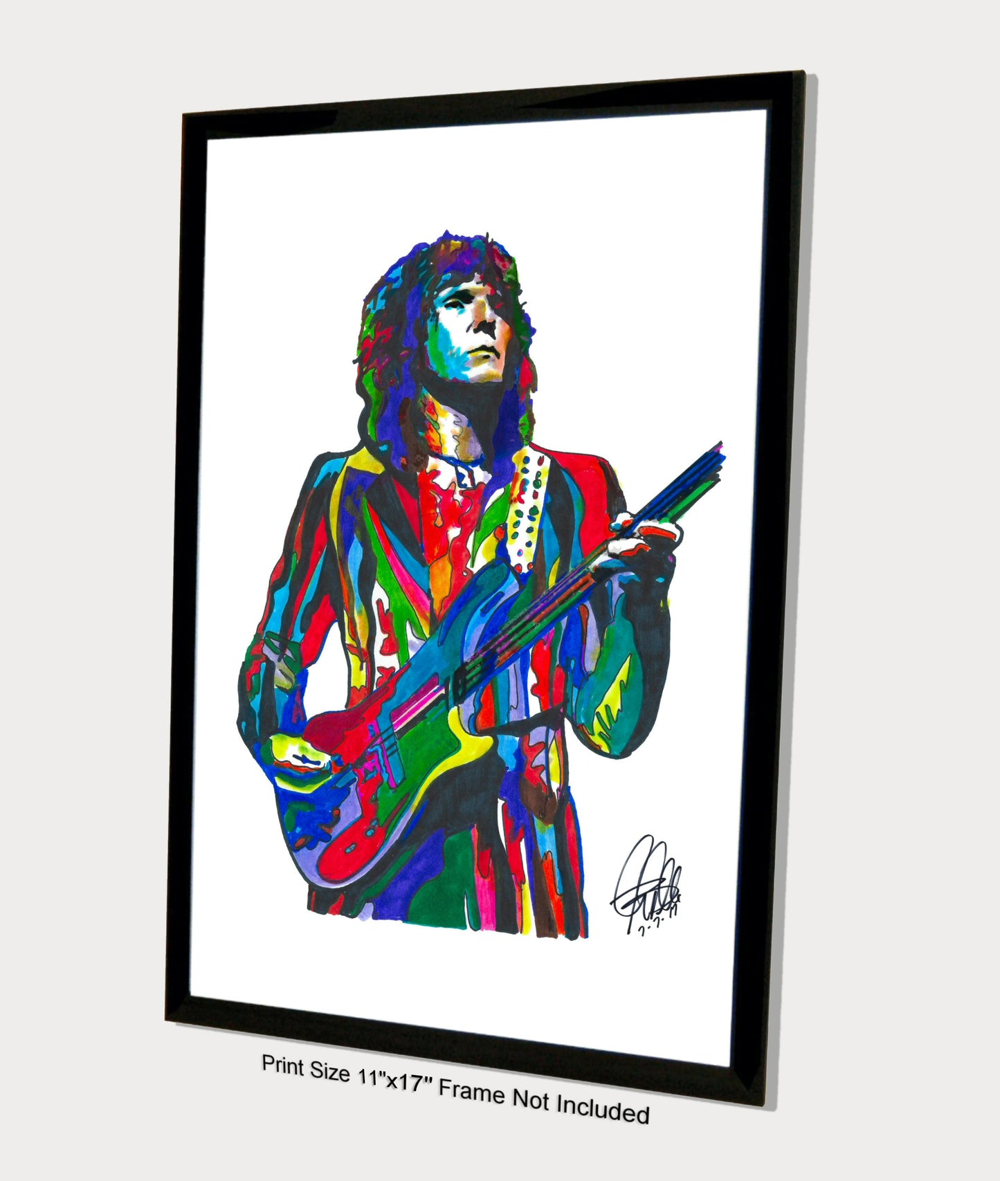 Chris Squire Yes Bass Guitar Singer Rock Music Poster Print Wall Art 11x17