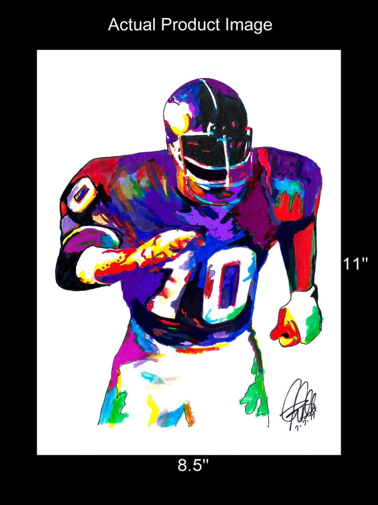 Jim Marshall Minnesota Vikings Football Sports Poster Print Wall Art 8.5x11