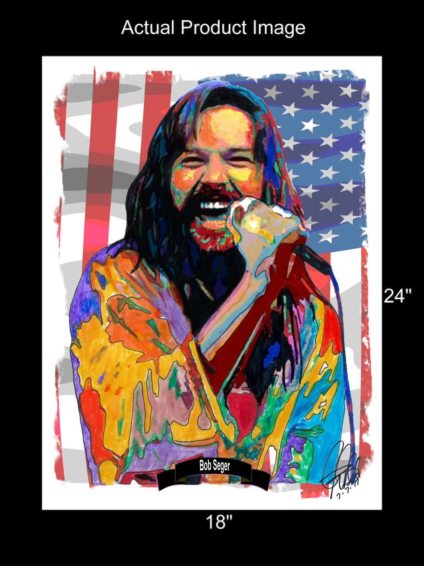 Bob Seger Silver Bullet Band Rock Music Poster Print Wall Art 18x24