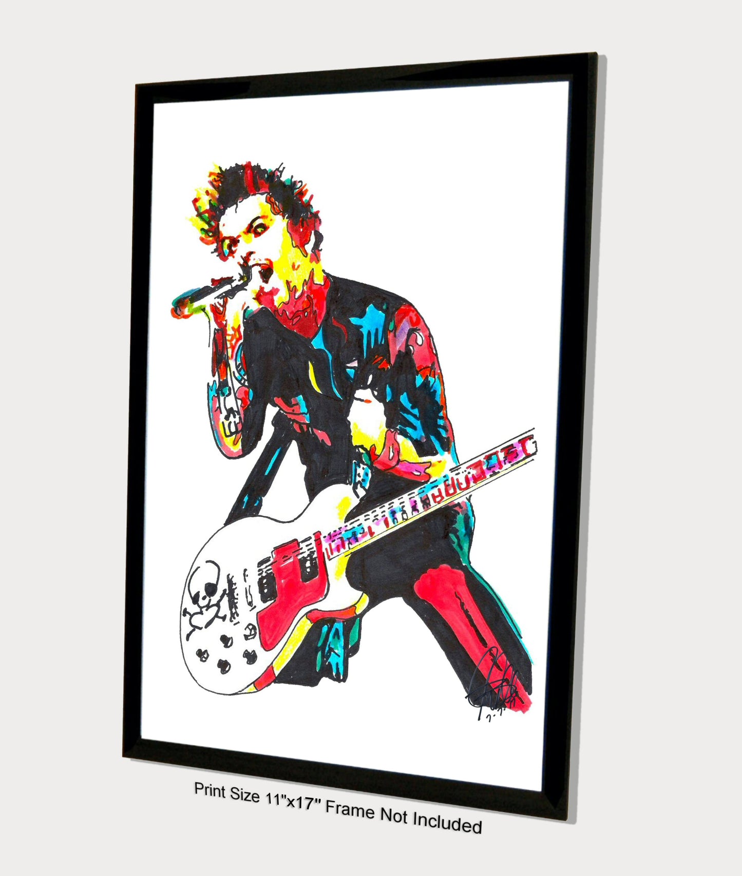 Billie Joe Armstrong Green Day Rock Music Poster Print Wall Art 11x17