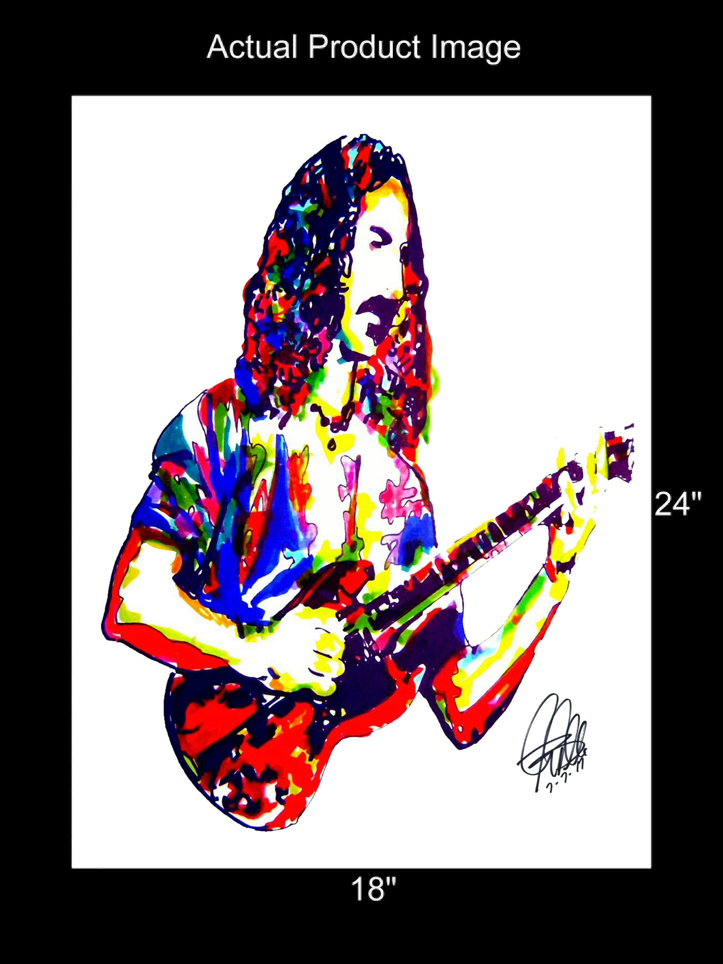 Frank Zappa Mothers of Invention Rock Music Poster Print Wall Art 18x24
